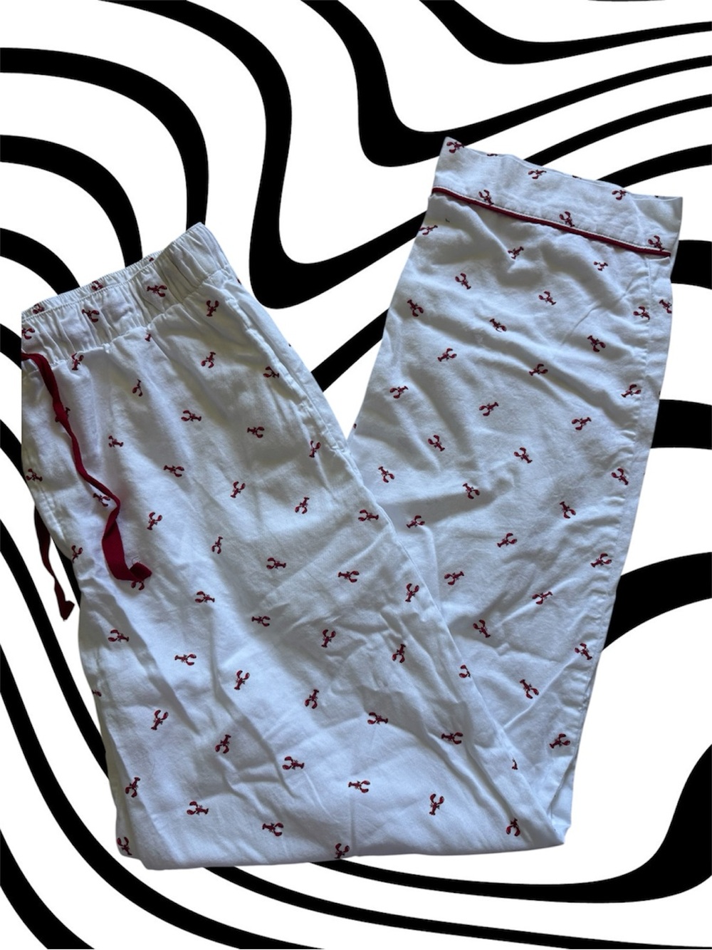 Men’s White Cotton Nautical Print Pajama bundle - Picture 5 of 7
